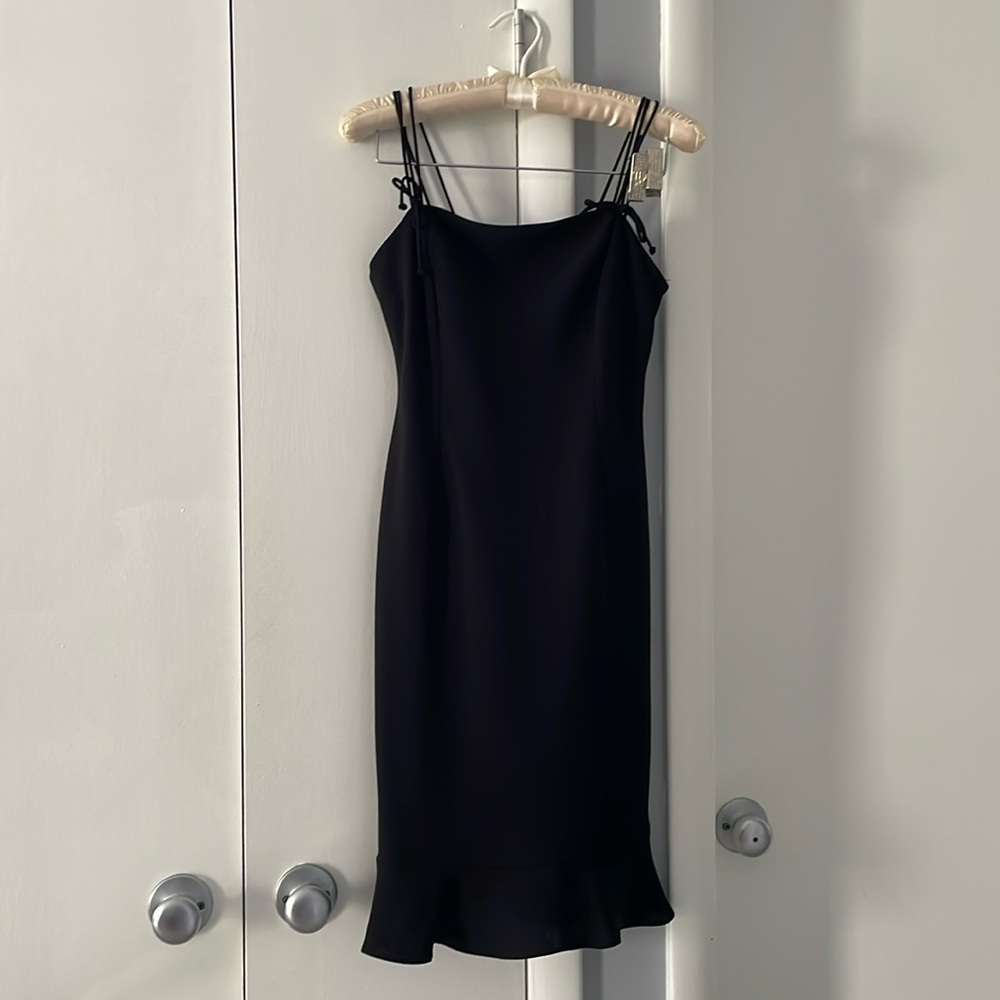 Evan Picone Black Cocktail Dress Size 2P